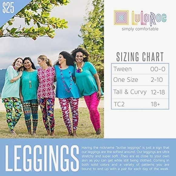 LuLaRoe Americana United and Strong Tall and Curvy Leggings - Picture 11 of 12